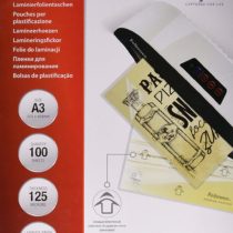Fellowes A3 Laminating Pouches, Gloss, 250 Micron (2 x 125 Micron) with Image Last Directional Quality Mark - Pack of 100, transparent