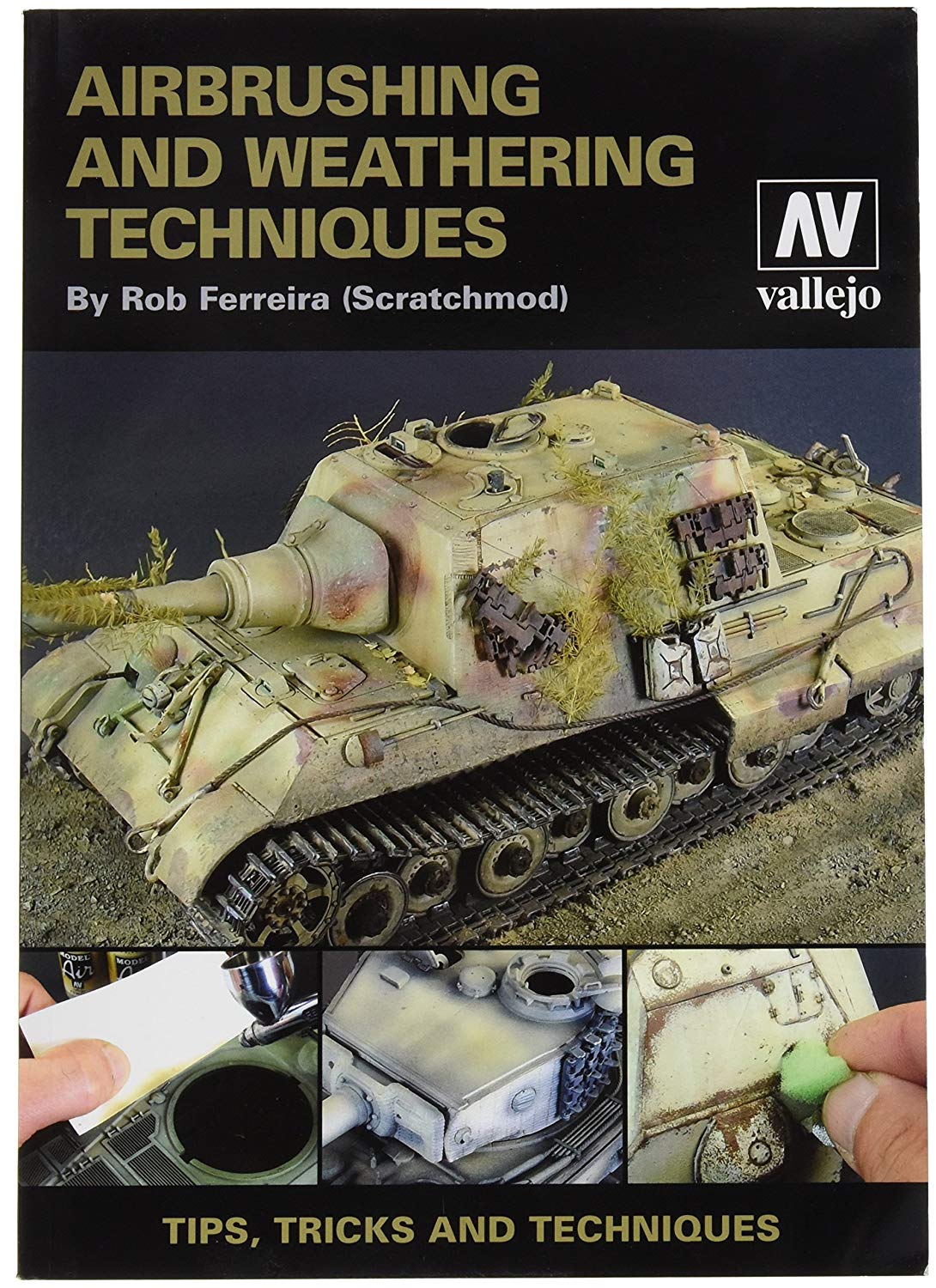 Vallejo Airbrush & Weathering Techniques Book, Airbrush and Weathering Technics, 32 fluid ounces