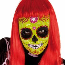 El Día de los Muertos The Day of the Dead – Mascara Skull Katrina Flower, One Size (Rubie's Spain s3187)