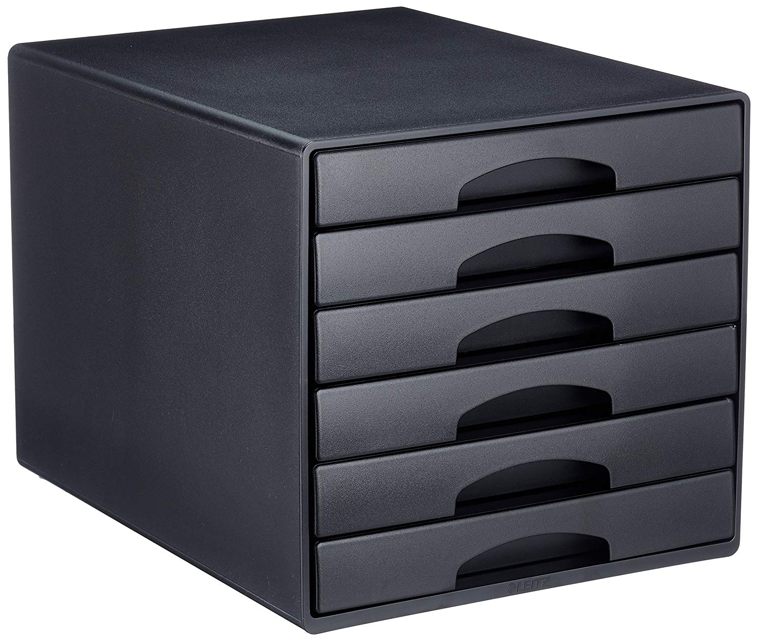 Leitz 52120095 6 A4 Drawer Cabinet, Organiser, Plus Range, Black, 6 Drawer