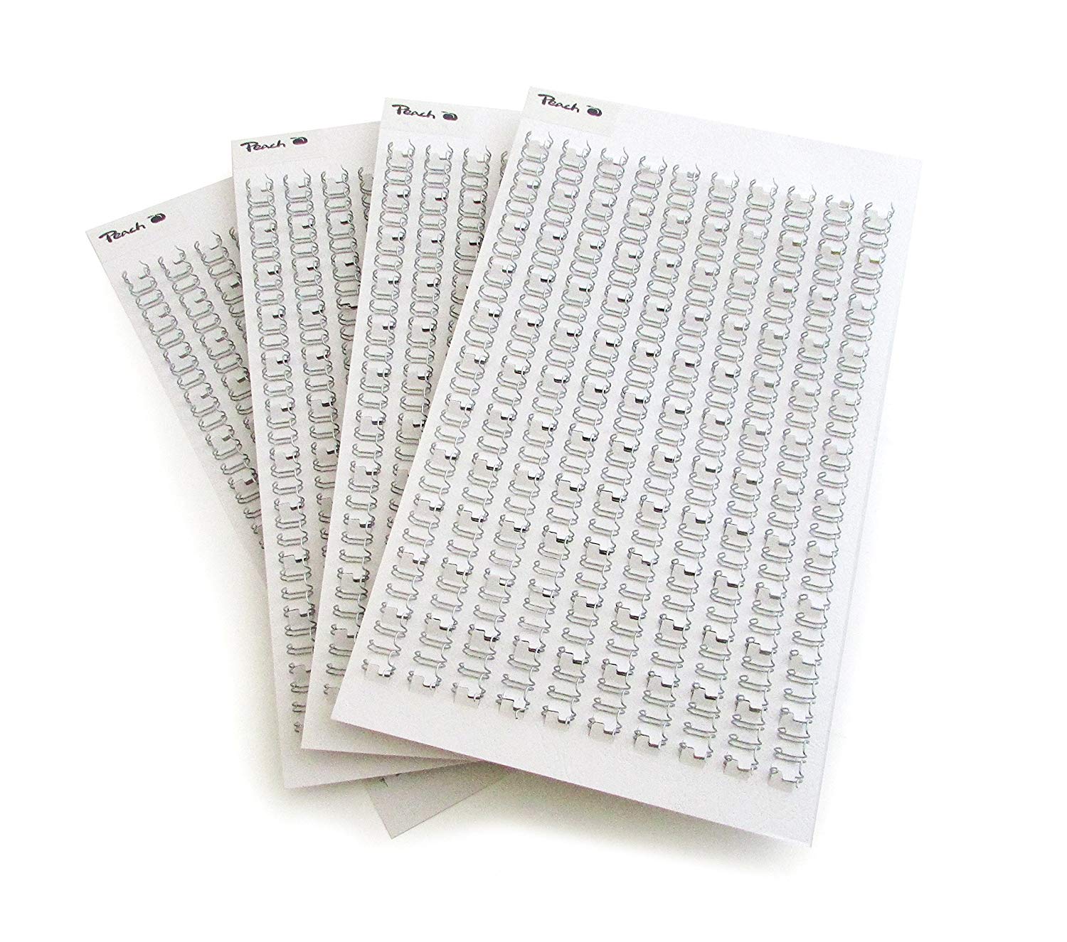 Peach Pw079 10 Wire Binding Combs - Wire, 3: 1 A4 Pack of 100, 8 mm, Silver, 34, 8mm / 60 Blatt - Image 2