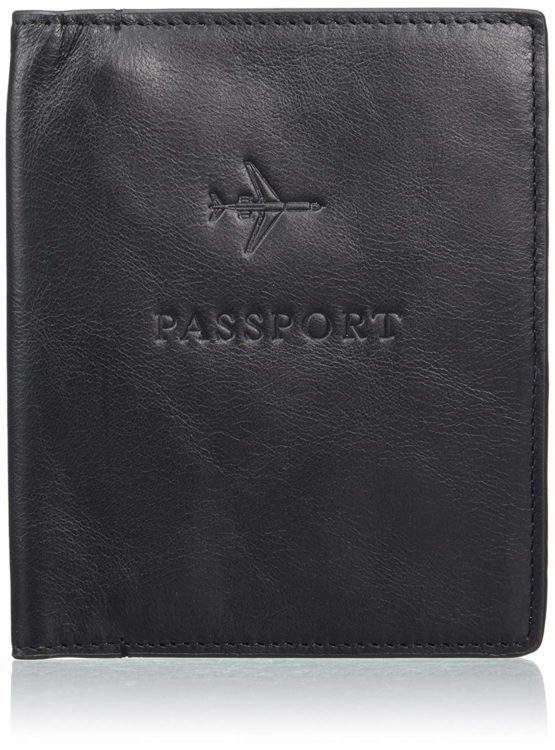 Fossil Men's Leather Passport Case 11.43 cm L x 1.27 cm W x 13.97 cm H