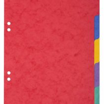 Exacompta Dividers, A5, 225gsm, 5 part - Multi-coloured