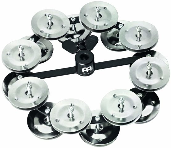 Meinl HTHH2BK Hi Hat Tambourine with Double Row - Black