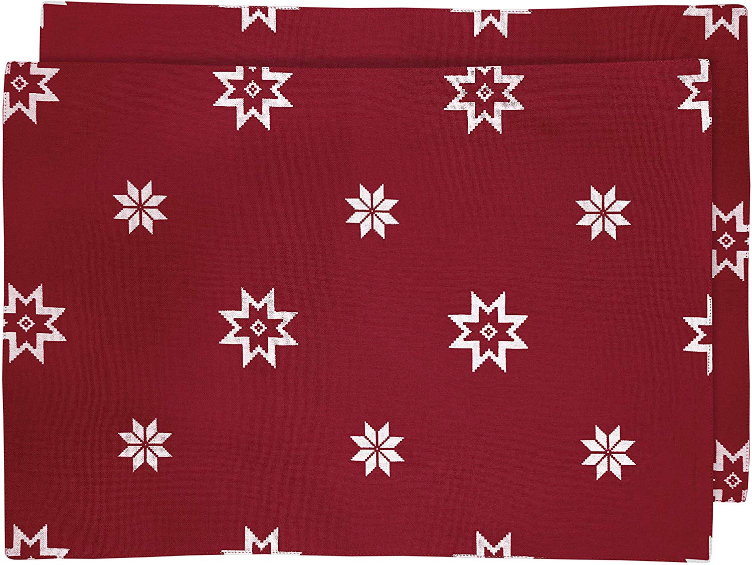 Ragged Rose Mattie Red Xmas mats, Cotton, 26 X 36 cm