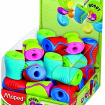 Maped Boogy One Hole Canister Pencil Sharpener (Box of 30 in Assorted Colours)
