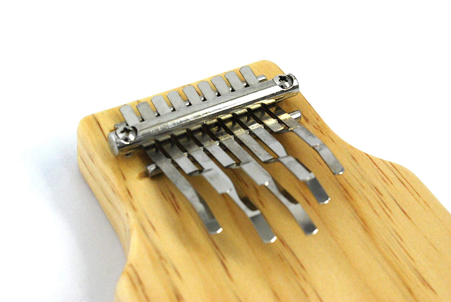 Meinl Percussion Solid Series Kalimba - Medium-Large Thumb Piano - Tuning A C C A A F E E B - Pine / Steel, Natural / Chrome (KA9-M) - Image 2