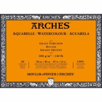 Arches Watercolour Block, 300 GSM, Rough, 26 x 36 cm, Wood, White