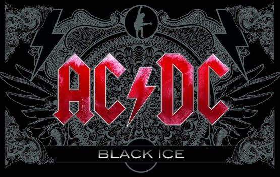 AC/DC breakfast board, plastic, black BFBAC2