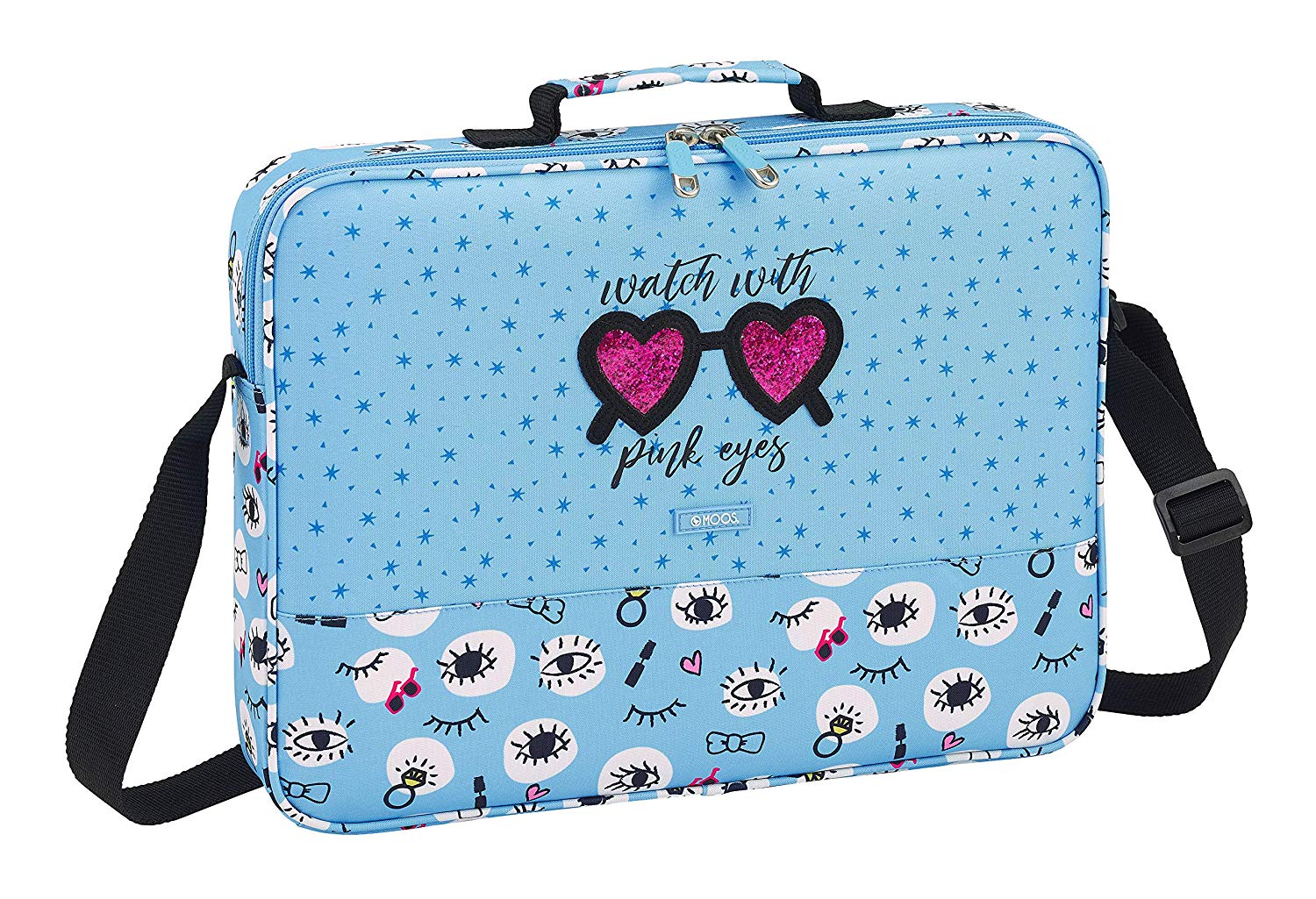 Moos 2018 Briefcase, 38 cm, Blue (Azul)