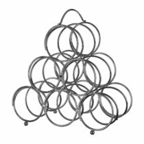 Premier Housewares 6 Bottle Wine Rack - Chrome