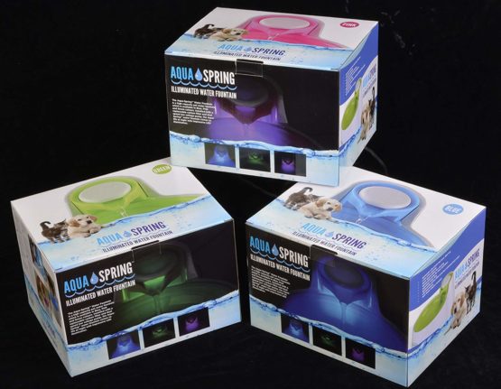 AquaSpring Illuminated Pet Water Fountain, Blue - Image 4