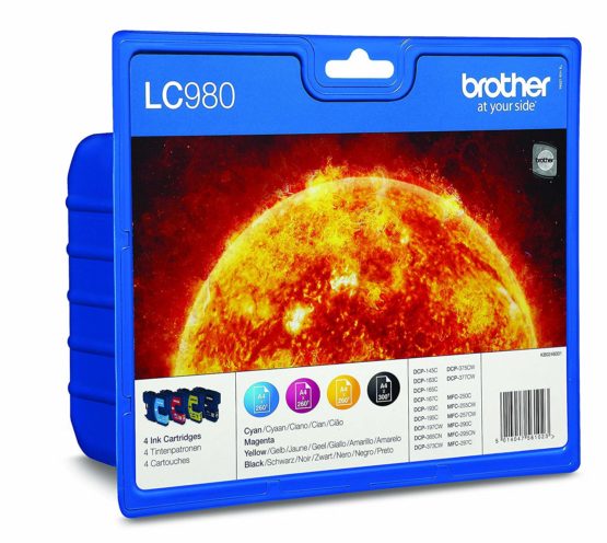 Brother LC980 - Print cartridge - 1 x black, yellow, cyan, magenta - Image 2