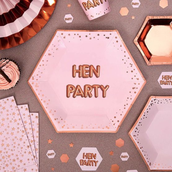 Neviti 773512 Glitz and Glamour Hen Party Paper Cups, Pink/Rose Gold - Image 3