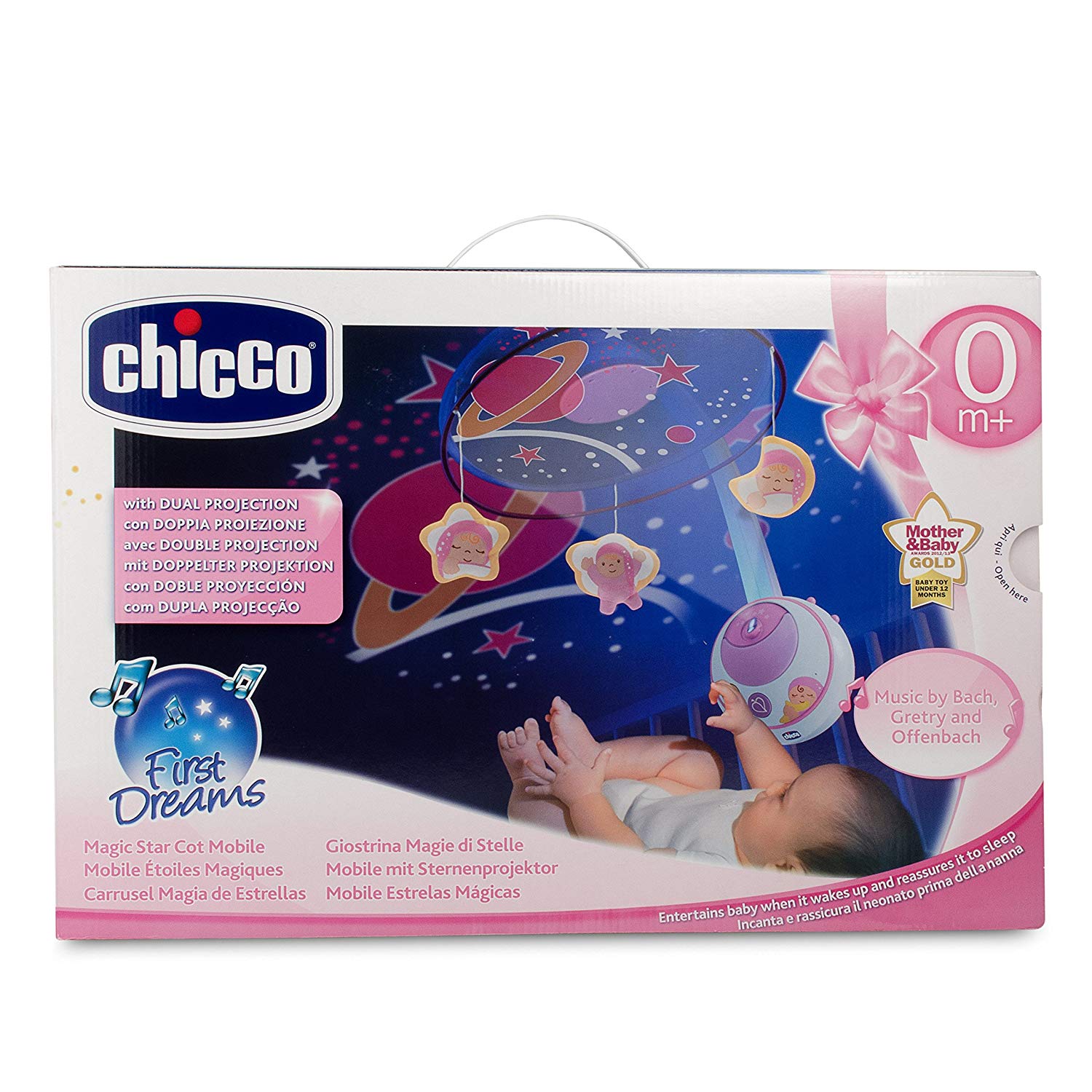 Chicco Magic Stars Cot Mobile Girl, Multicolor - Image 2