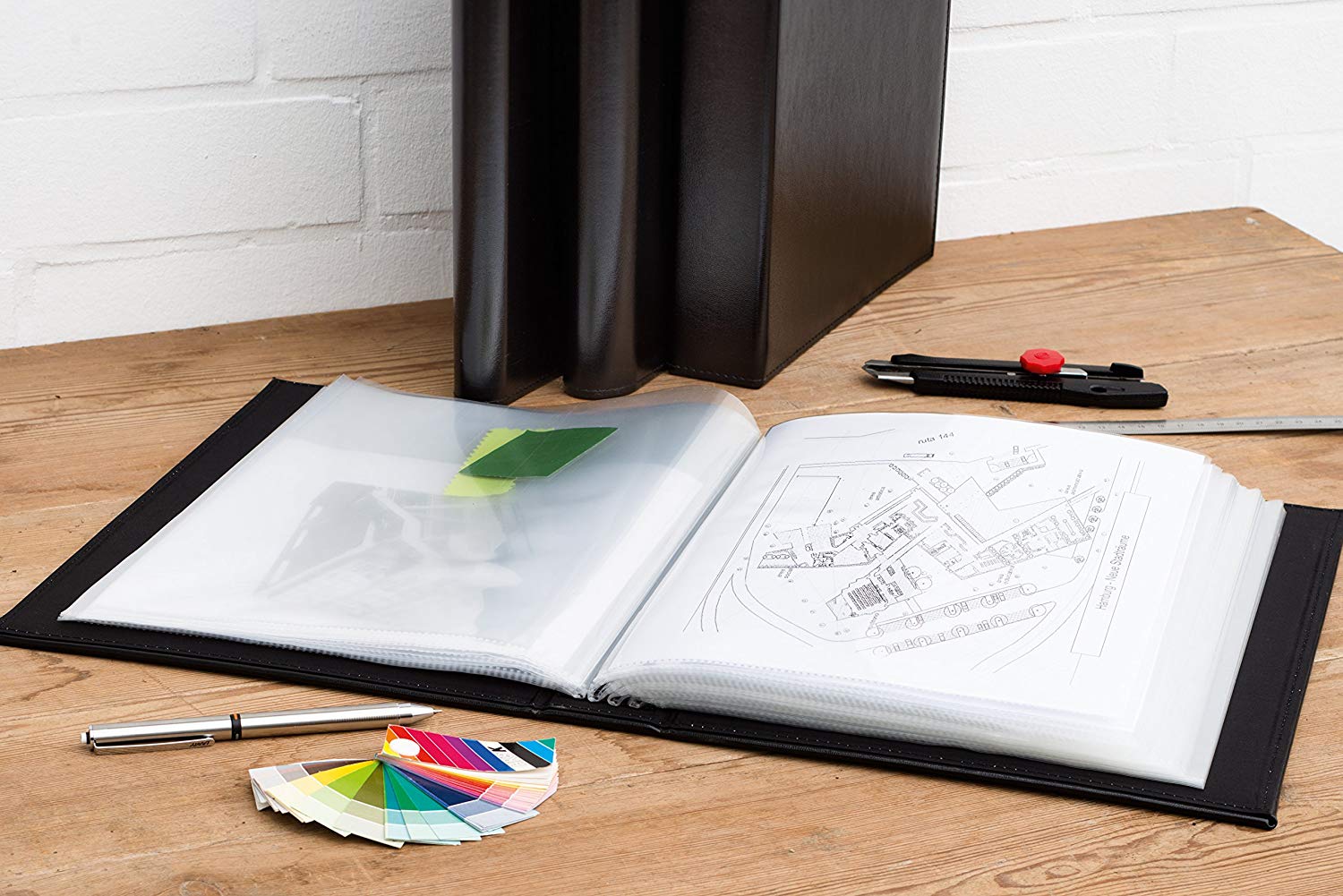 LEUCHTTURM1917 (342494) Document Album with 60 Pockets (A4) Black, 60 Covers, 60 covers - Image 3