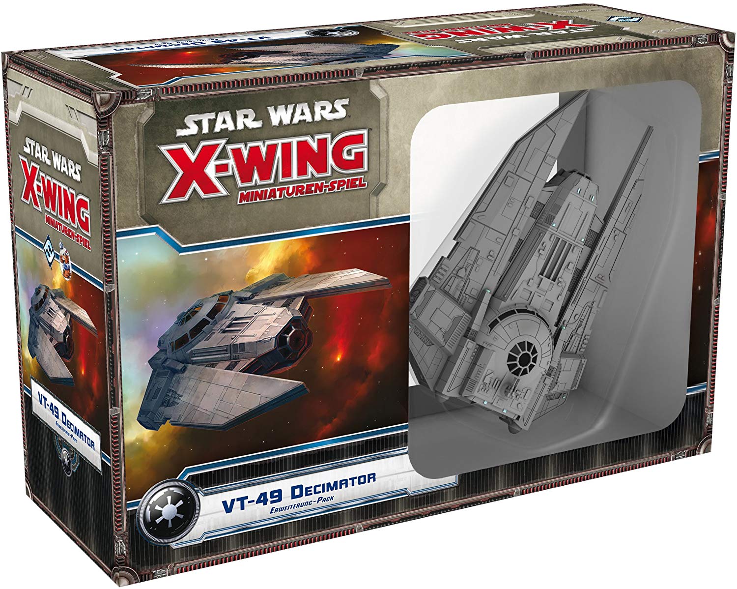 Asmodee HEI0423 Star Wars X-Wing VT-49 Decimator Expansion Pack, White, Large