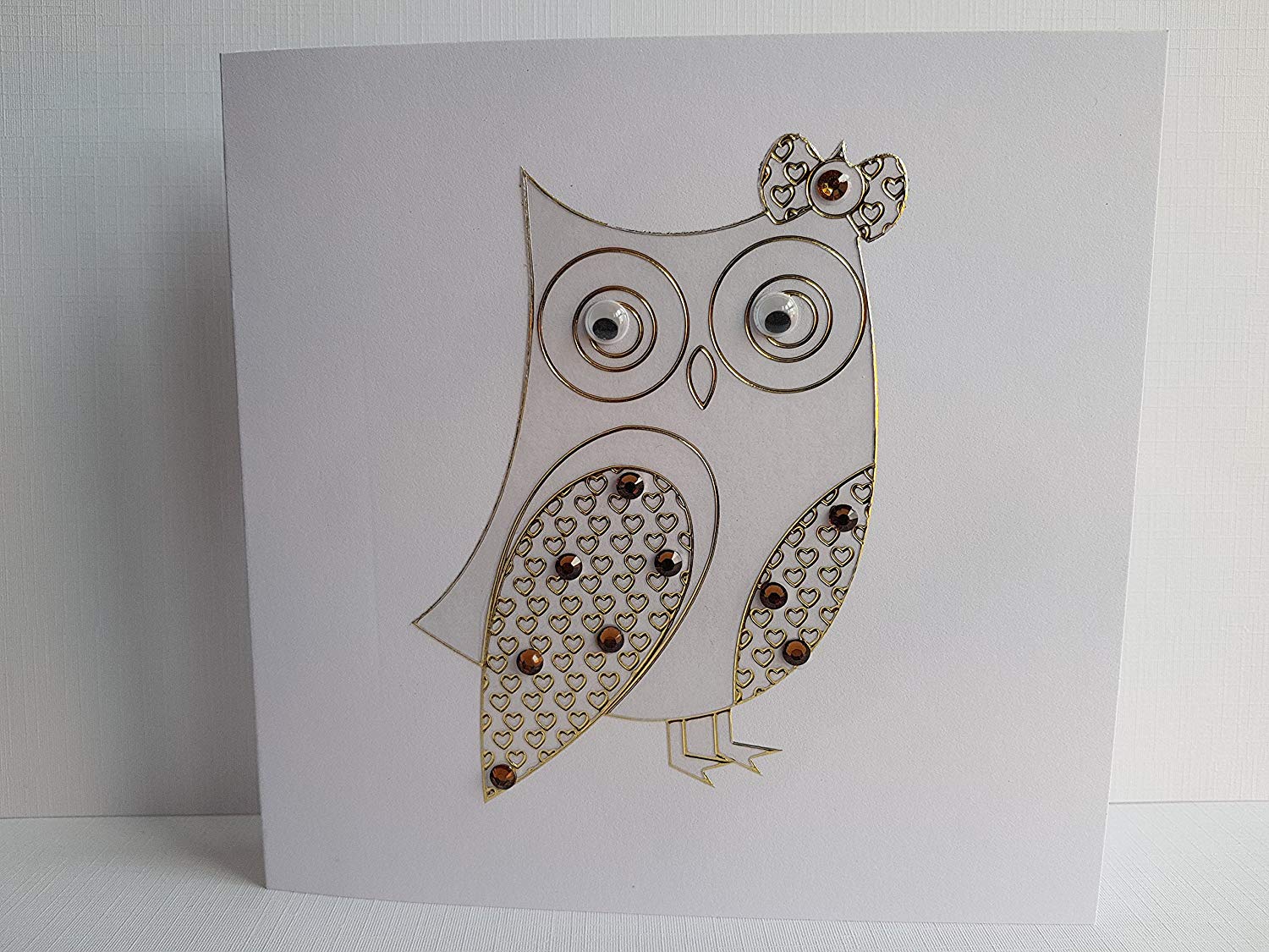 Creative Products CPD_3003 Craftstickers Owls, transparent/Gold Double Embossed, Stickers, 23 x 10 x 1 cm - Image 4