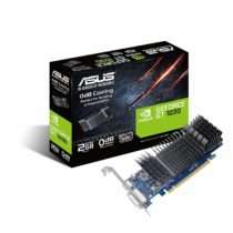 ASUS GT1030-SL-2G-BRK GeForce GT 1030 2GB GDDR5 low profile graphics card for silent HTPC build includes LP brackets