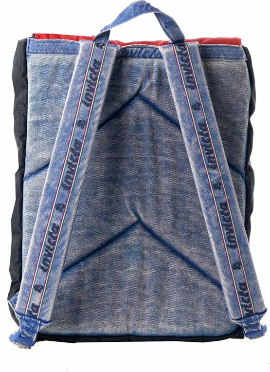 Invicta Jolly Vintage Casual Daypack, 35 cm, Red (Rosso e Blu) - Image 4