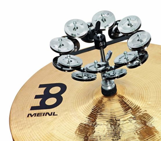 Meinl HTHH2BK Hi Hat Tambourine with Double Row - Black - Image 2