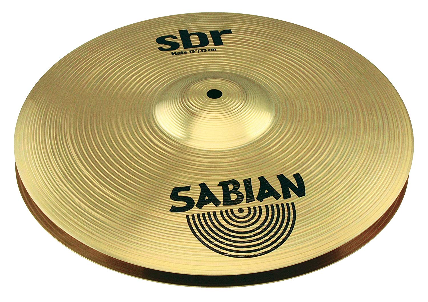 SABIAN 13” SBr Hi-Hat Cymbal SBR1302, Brass, 13"