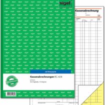 Sigel Ledger Double with Blue Paper A4 2 x 50 Sheets 1 Stück - KG428