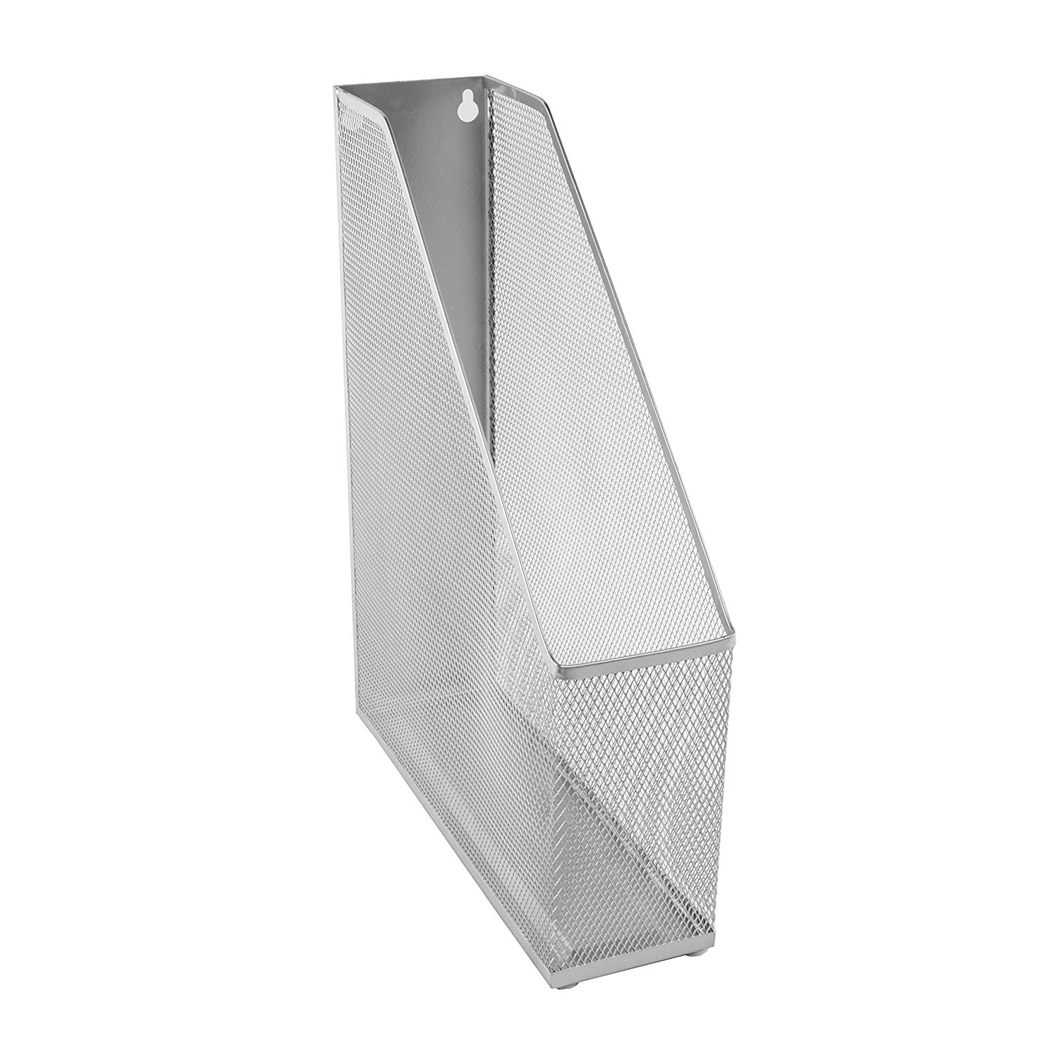 OSCO Wiremesh Magazine Rack, High-Density Steel Wire Mesh Desk File & Magazine Holder with Rubber Feet