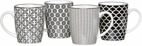 Ritzenhoff & Breker Coffee mugs, Porcelain, 8 x 8 x 10.5 cm, 4 pieces