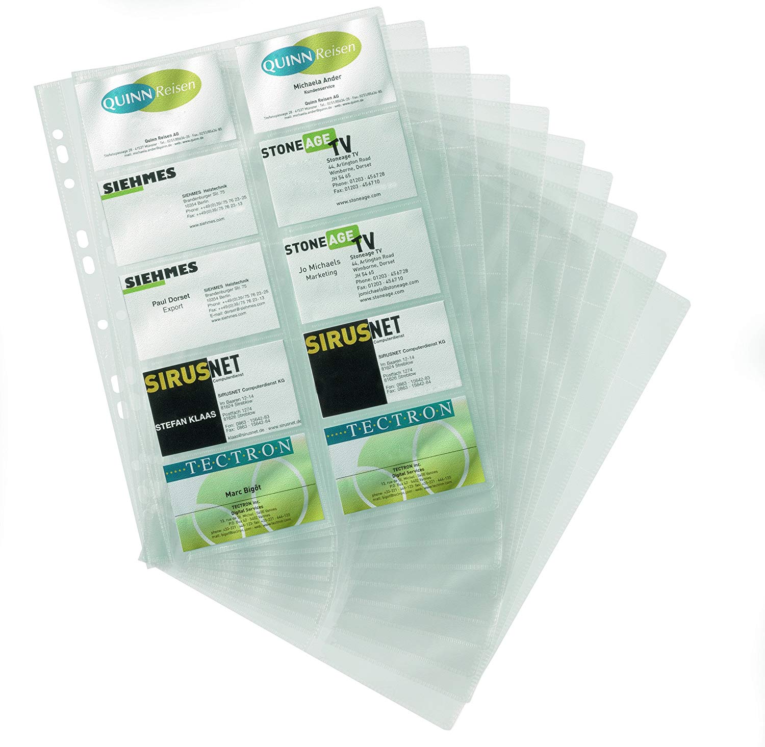 Durable Visifix Refill Set for A4 Business Card Album, transparent, DIN A4 - Image 3