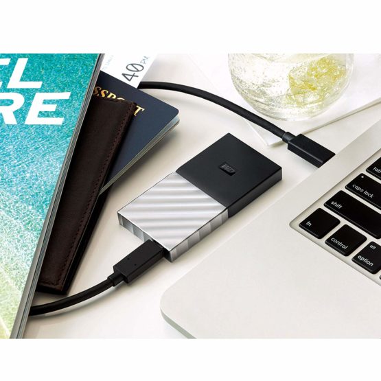 Western Digital WDBKVX0010PSL-WESN My Passport Portable SSD 1TB, Black/Silver - Image 3