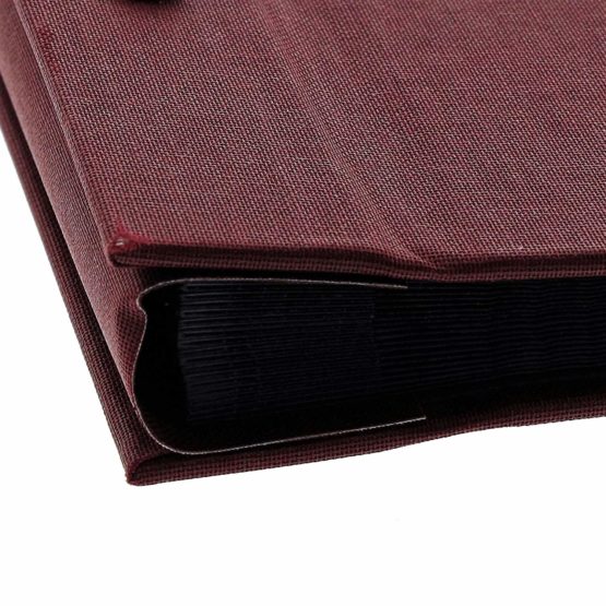 Goldbuch Photo Album Trend, Bella Vista, 39 x 31 cm, 40 Black Pages with Glassine Dividers, Extensible, Linen, Bordeaux, 28972 - Image 4