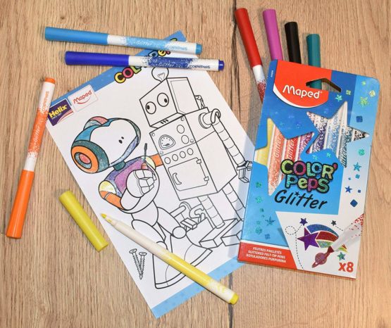 Maped Color'Peps Glitter Felt Tip Pens (Pack of 8) - Image 3