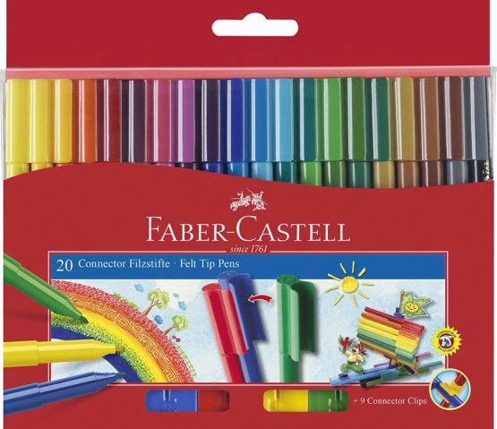 FIBRE TIP CONNECTOR PENS BOX 20