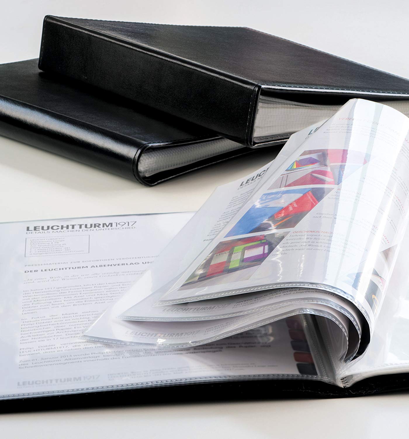 LEUCHTTURM1917 (342494) Document Album with 60 Pockets (A4) Black, 60 Covers, 60 covers - Image 2