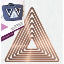 Gemini GEM-MD-MM-NEST4 Multi Media Die-Nesting Triangles, Metal, Gold, 24.6 x 16.8 x 4.8 cm