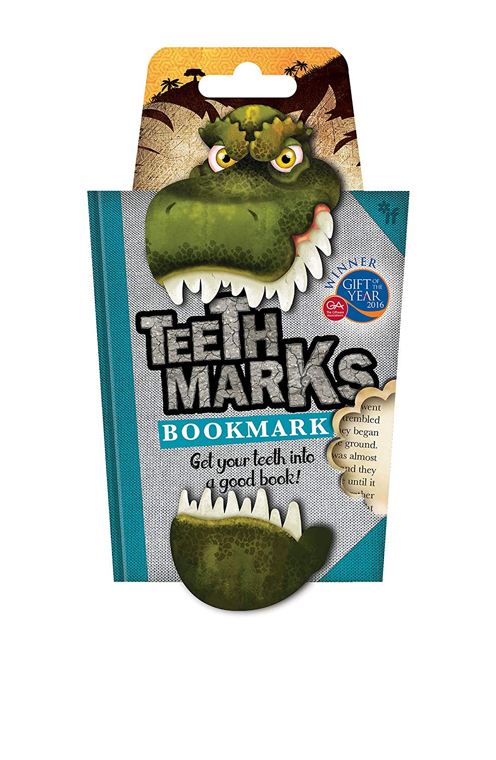 Teethmarks Bookmarks Trex, green - Image 2