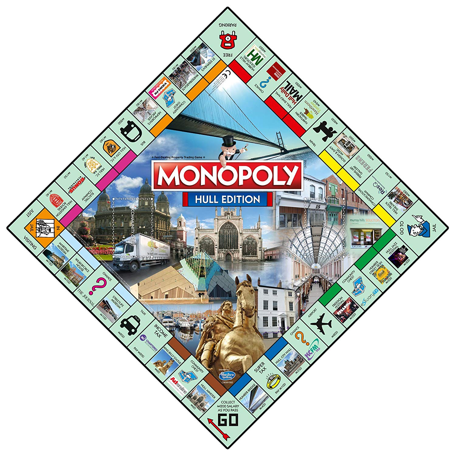 Hasbro Hull Monopoly Board Game, Blue - Image 2