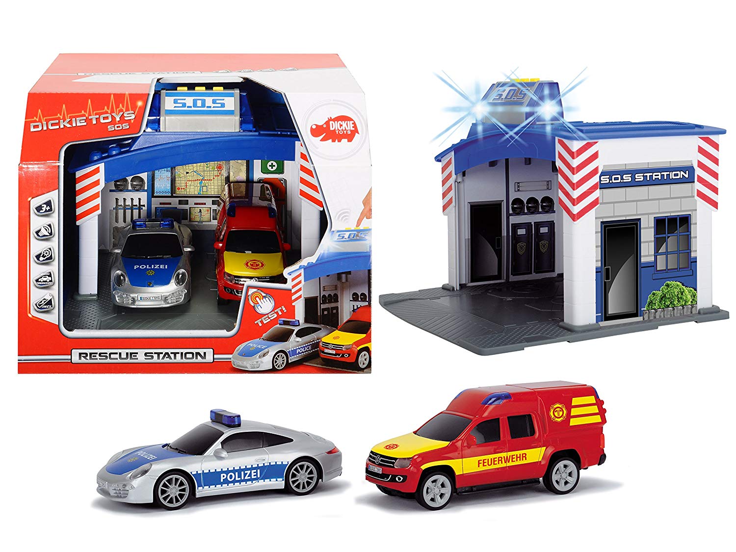 Dickie Toys Rescue Station Set (MultiColour) BigaMart