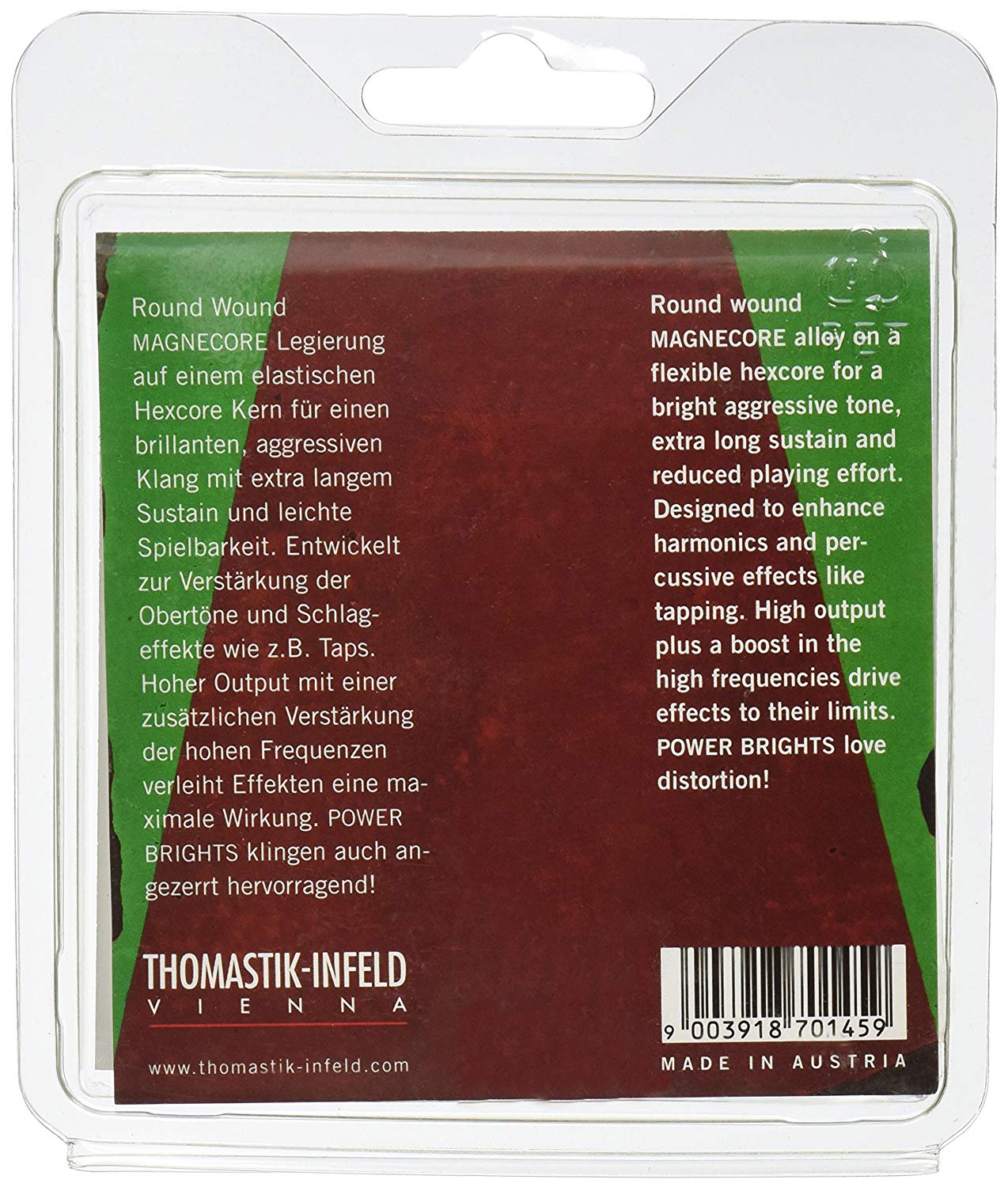 Thomastik Saiten für E-Gitarre Power Brights Series Heavy Bottom Satz RP110 Medium Light .010-.050w, Silver - Image 2