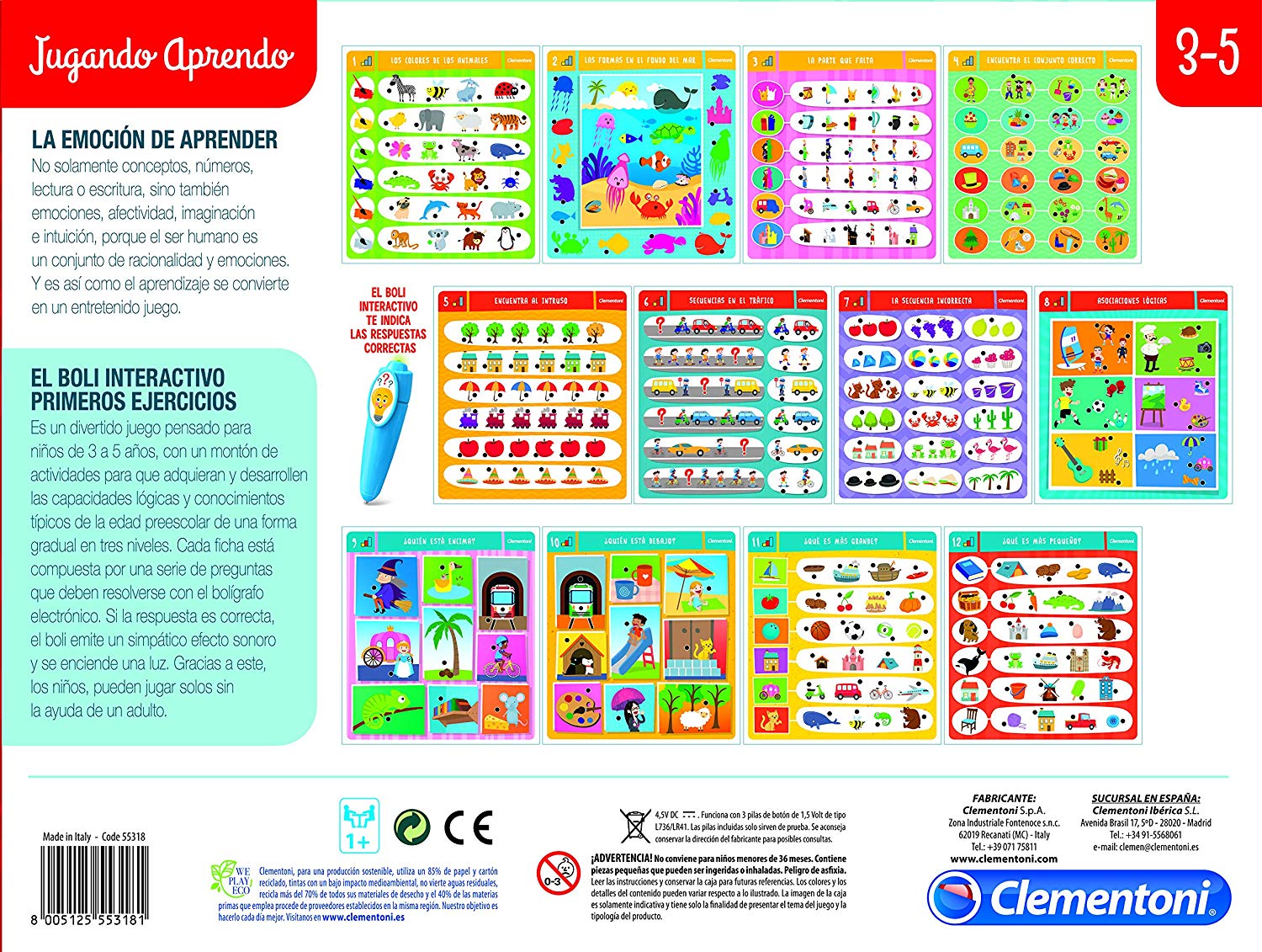 Clementoni - Interactive First Exercises Pen (55318), Various - Image 2