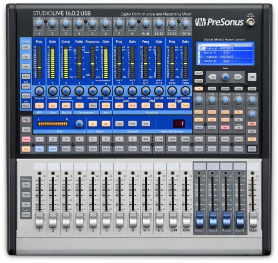 PreSonus StudioLive 16.0.2 USB, 16x2 Performance and Recording Digital Mixer