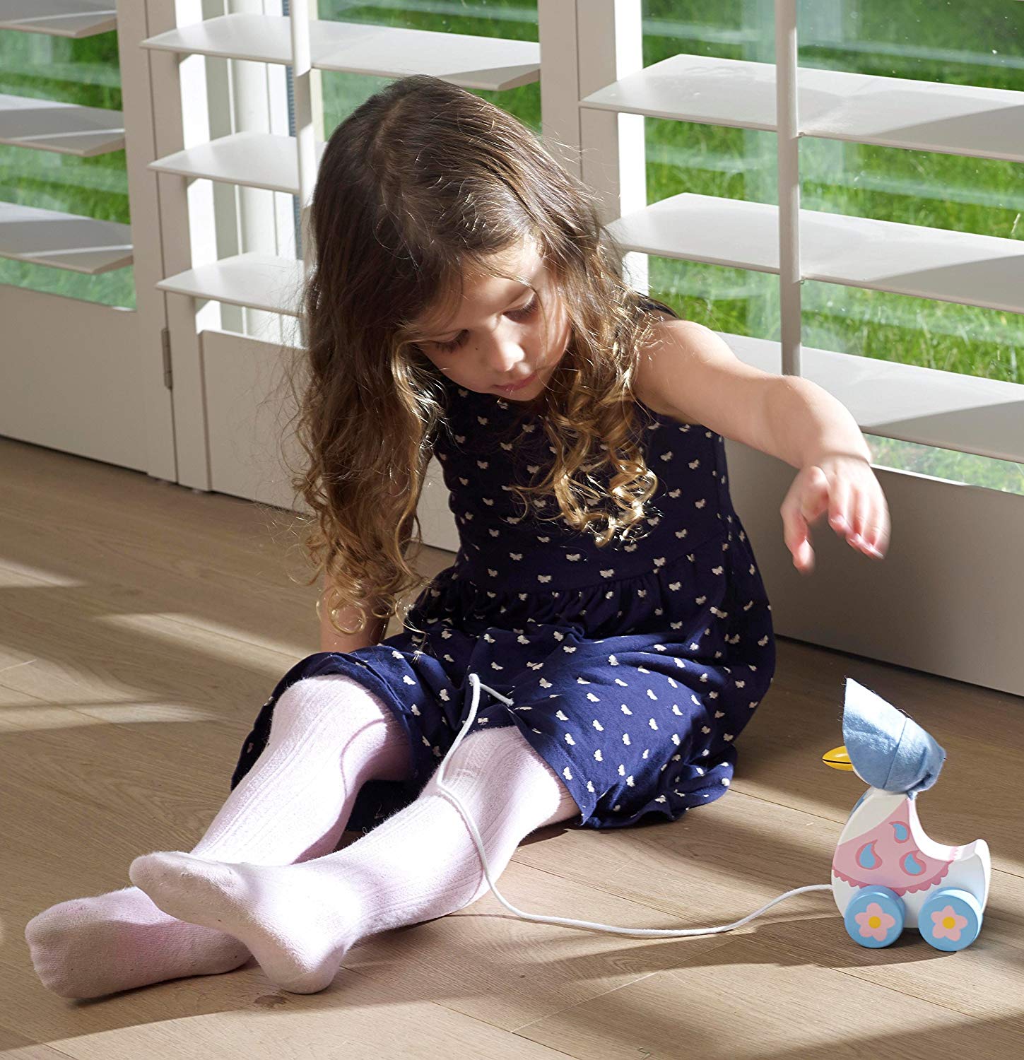 Orange Tree Toys, Official Licensed Peter Rabbit Gifts: Jemima Puddleduck Pull Along - Image 3