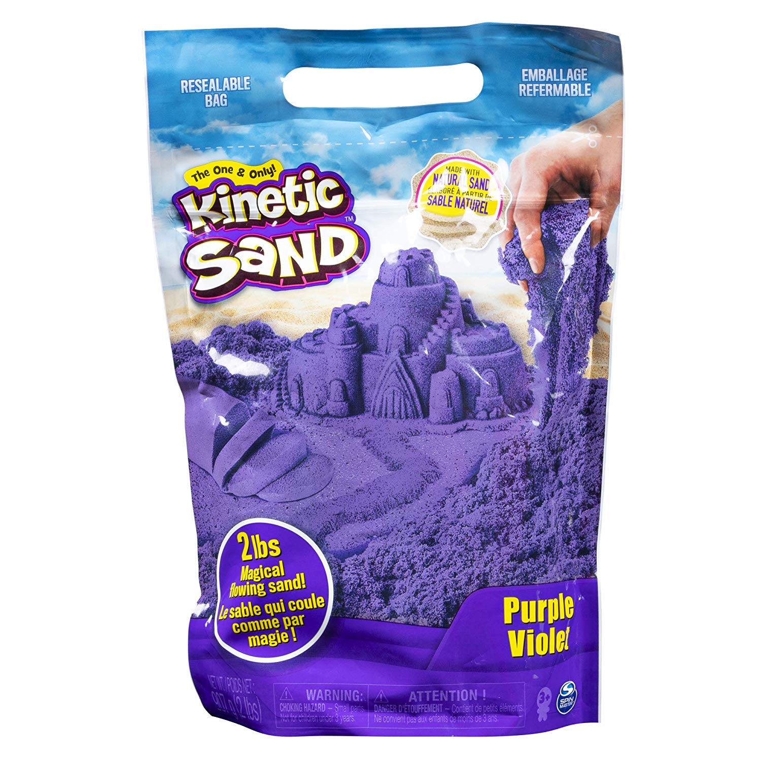 Kinetic Sand the Original Mouldable Sensory Play Sand, Purple, 2 Pounds, Mittel