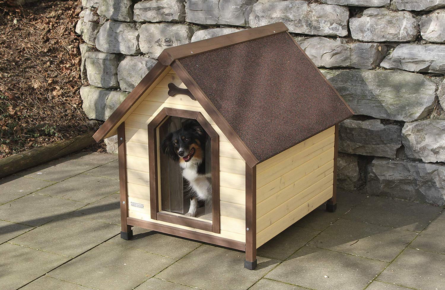 Kerbl Dog House 4-Seasons 100 x 83 x 94 cm,Brown - Image 3