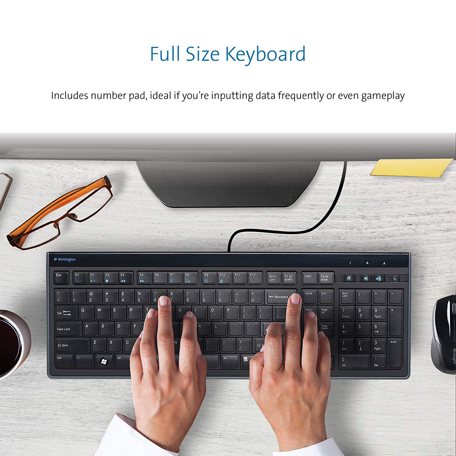 Slim Type Keyboard, Multicolour, Slim Design - Image 3