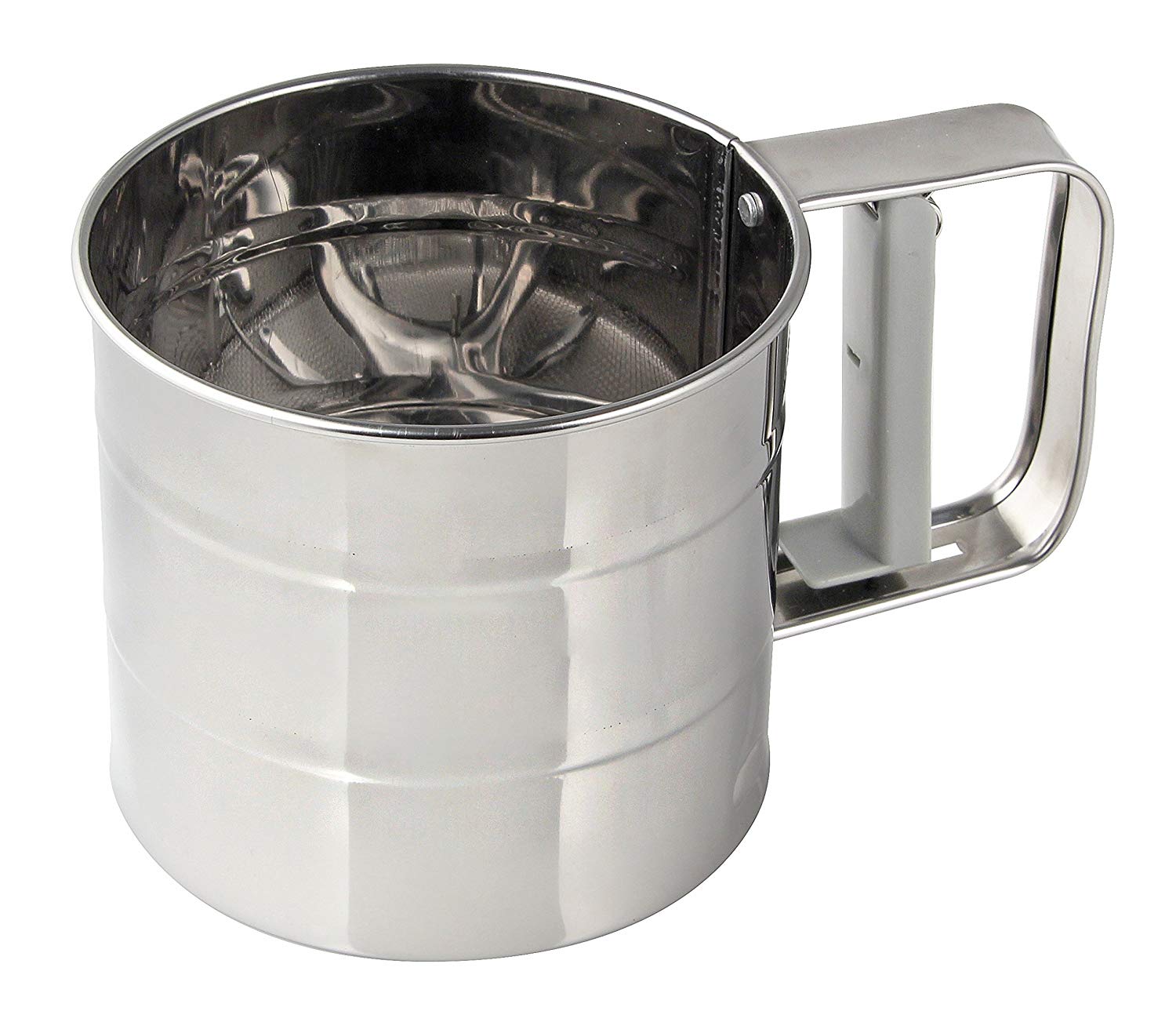 Dr. Oetker 1974 Flour Sifter, Stainless Steel, 10.5 x 10.5 x 10 cm, silver - Image 2