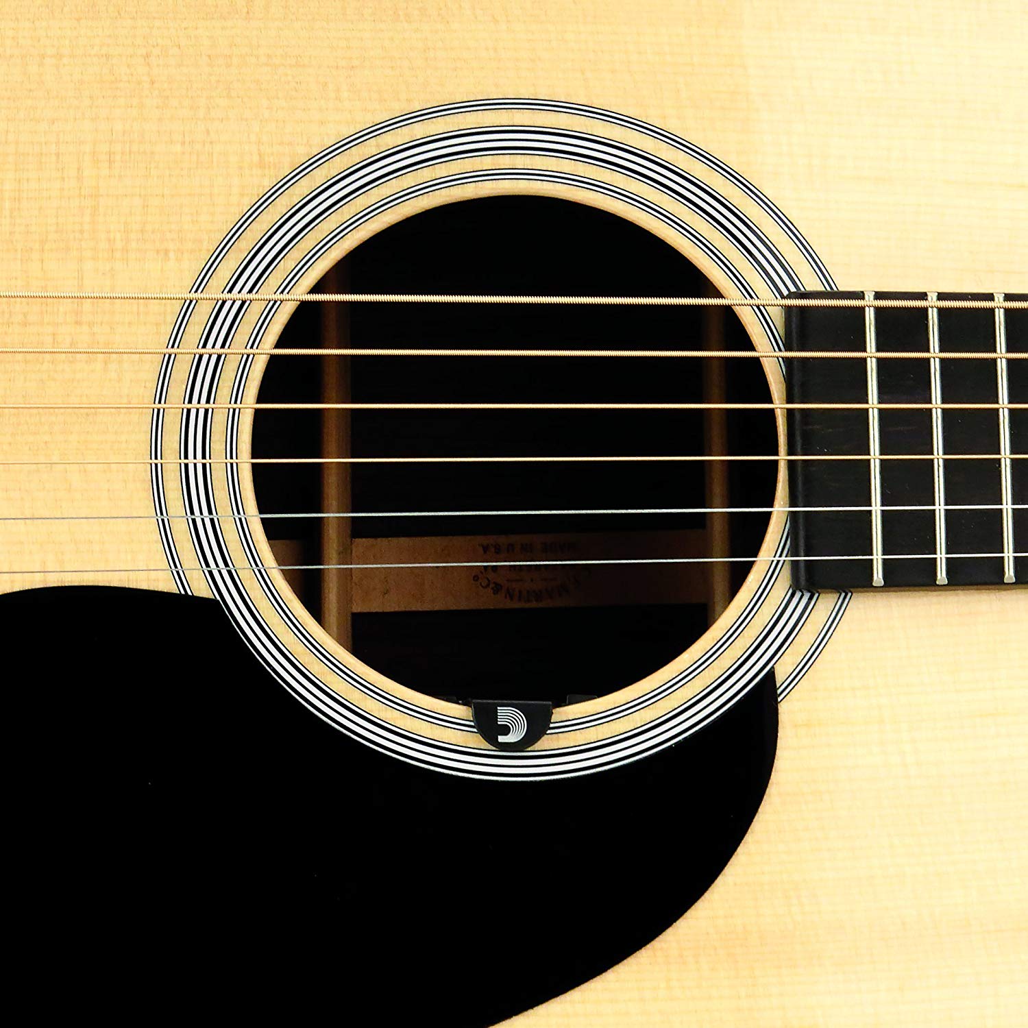 D'Addario Guitar Tuner, NS Micro Guitar Sound Hole Tuner, for Acoustic Guitars Ukuleles, Non Marring Sound Hole Clip - Image 2