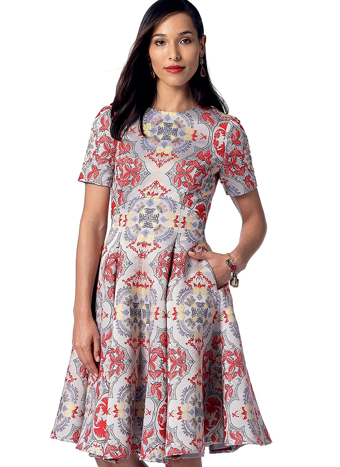 Vogue Patterns 9202, Misses Dress,Sizes 14-22, Paper, Multicoloured, E5 (14-16-18-20-22), Green - Image 2