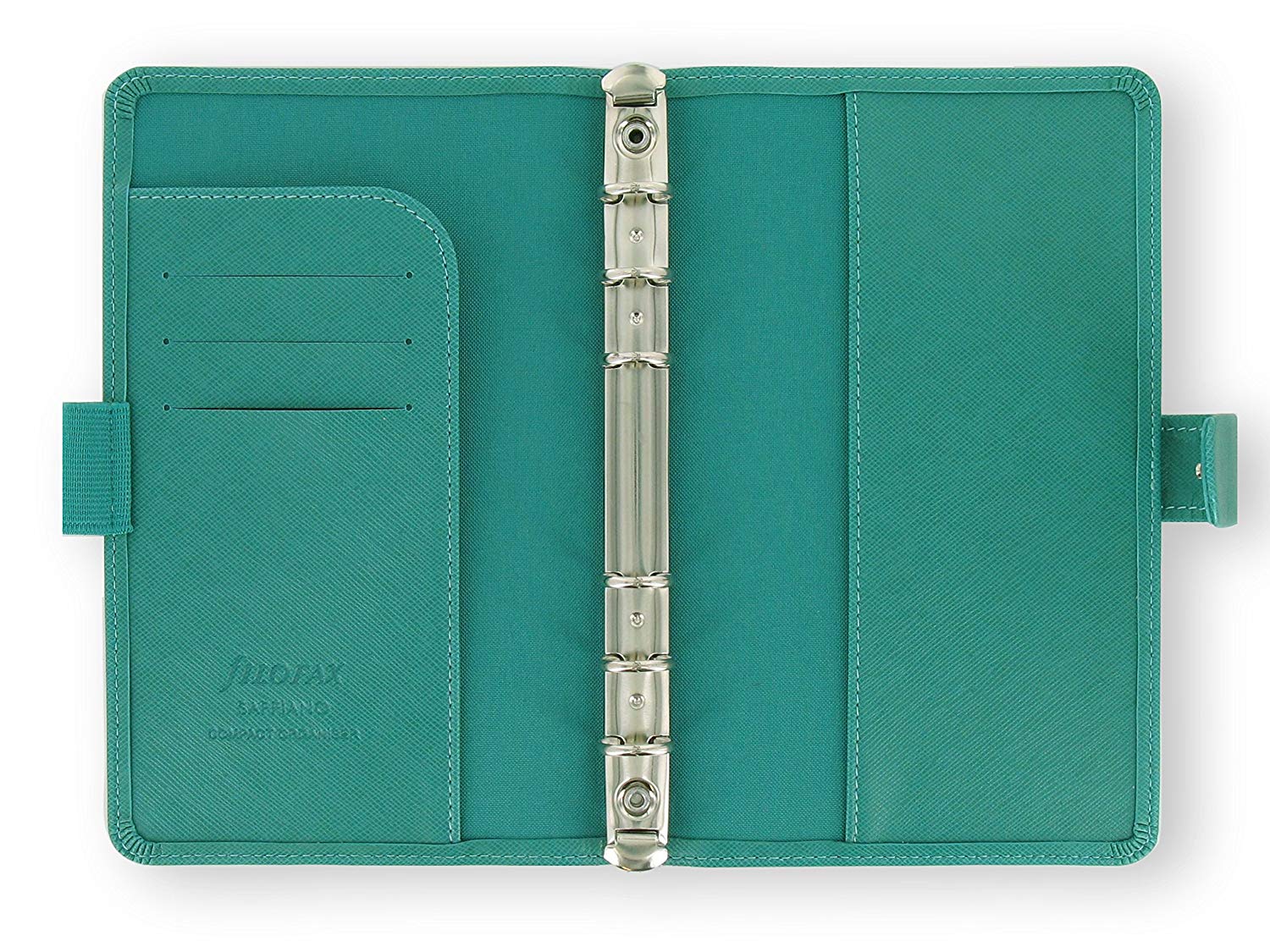 Filofax Saffiano Compact Organiser - Aquamarine, Personal Compact - Image 3